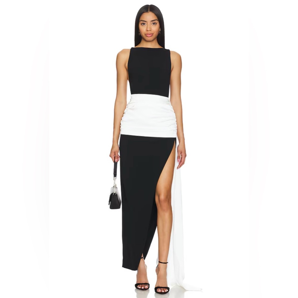 NBD Zafinah Gown in Black & White